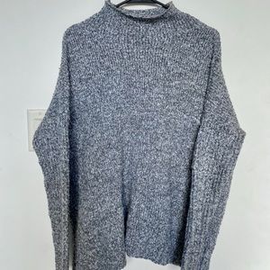 Mossimo Mock Neck Grey Sweater